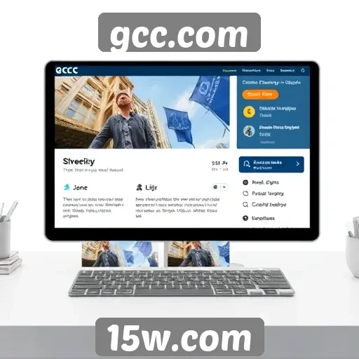 Análise da interface do usuário no gcc.com